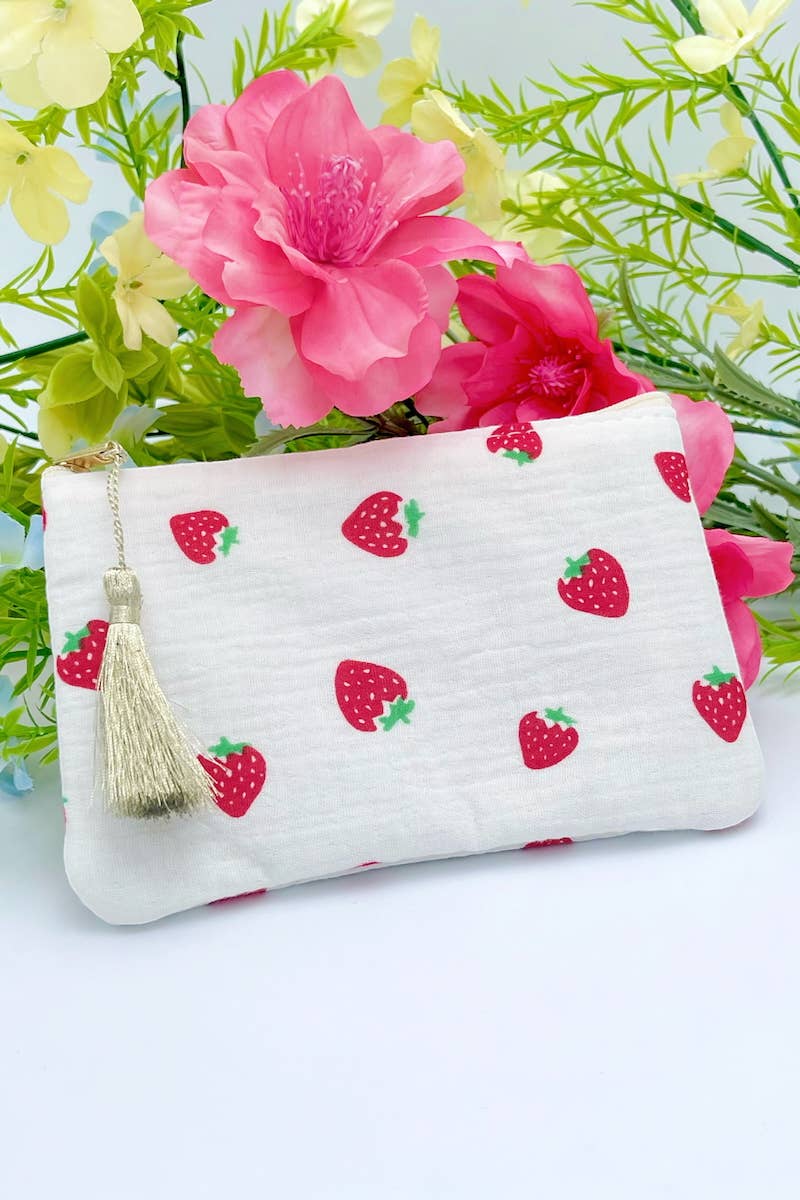 White Patterned pouch 17x11cm CY40 for wholesale on Faire