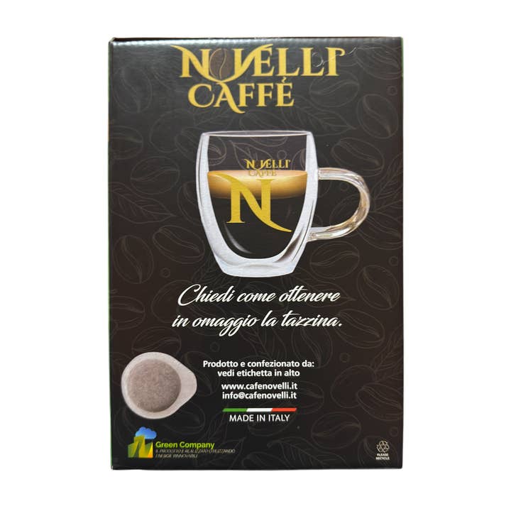Novelli caffè - Vente Cafés/expressos instantanés - Novelli Caffè 50 dosettes de café mélange Raffinato + Cadeau