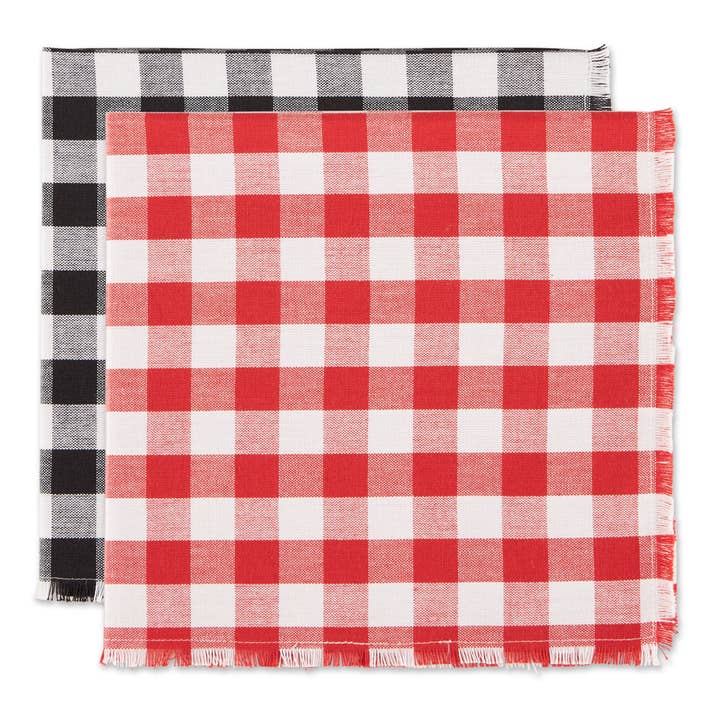 Be Mine Checkers Napkins Mixed Dozen for wholesale by Design Imports
