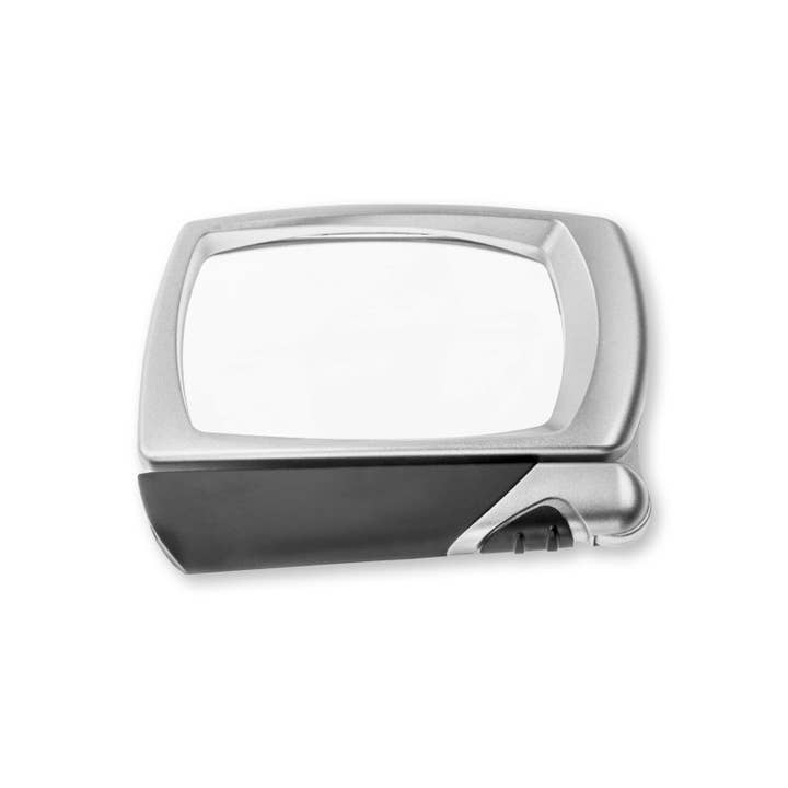 Carson - Wholesale Magnifying Glass - Folding Handle Rectangular LED Lighted Magnifying Glass1