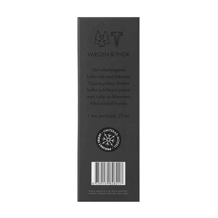 Vargen & Thor - Wholesale Measuring Spoon - FROST Coffee Meter with Clip (Black)2