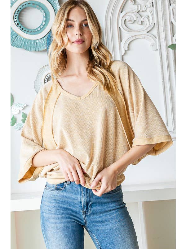 HEIMISH - Wholesale Tunic - Women's - ET7505-10 DOLMAN SLEEVE SOLID TOP