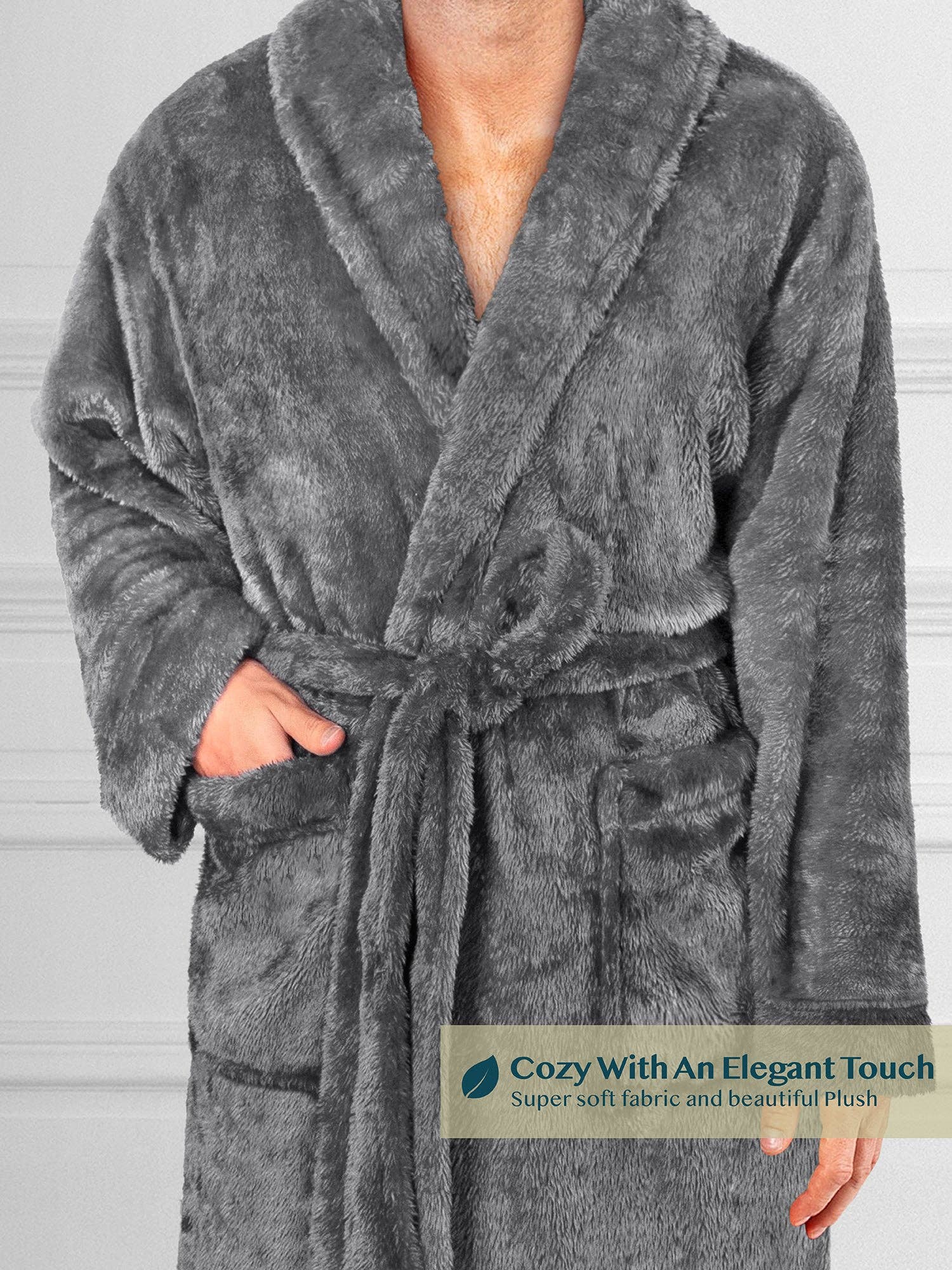 Pavilia - Wholesale Robe - Men's - Men's Sherpa Fluffy Robe15