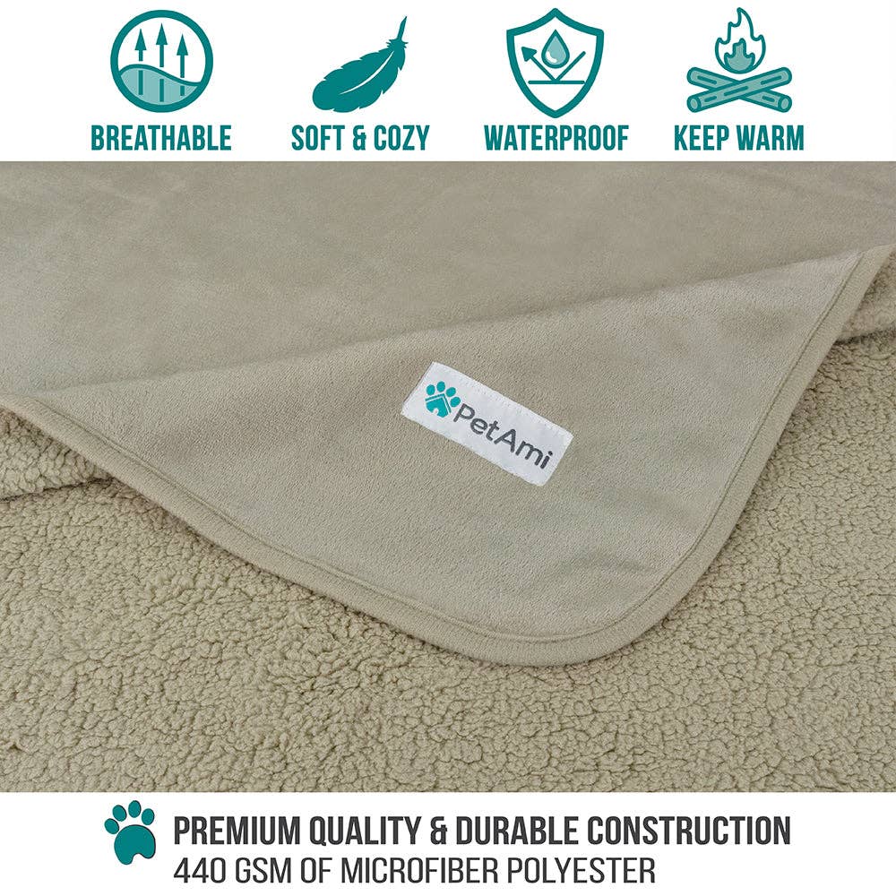 PetAmi - Venta al por mayor Manta - Gatos y perros - Manta impermeable para mascotas Sherpa21