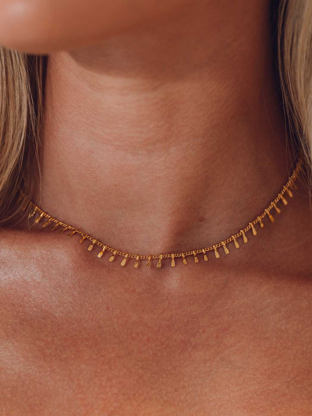 Formation Co. Jewellery – wholesale Link & chain necklace – RILEY TEXTURED NECKLACE1
