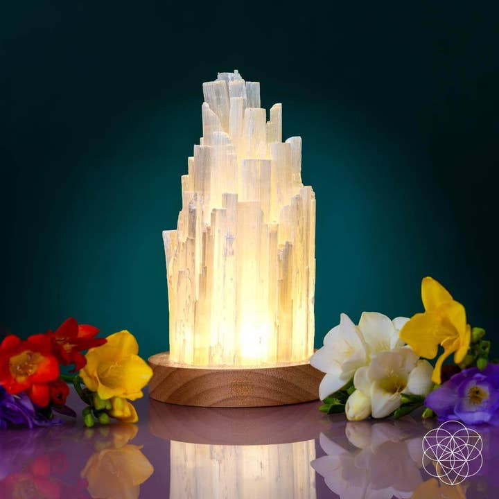 The Cleanse-All Selenite Lamp - 2 Pounds of Healing Power for wholesale by Conscious Items