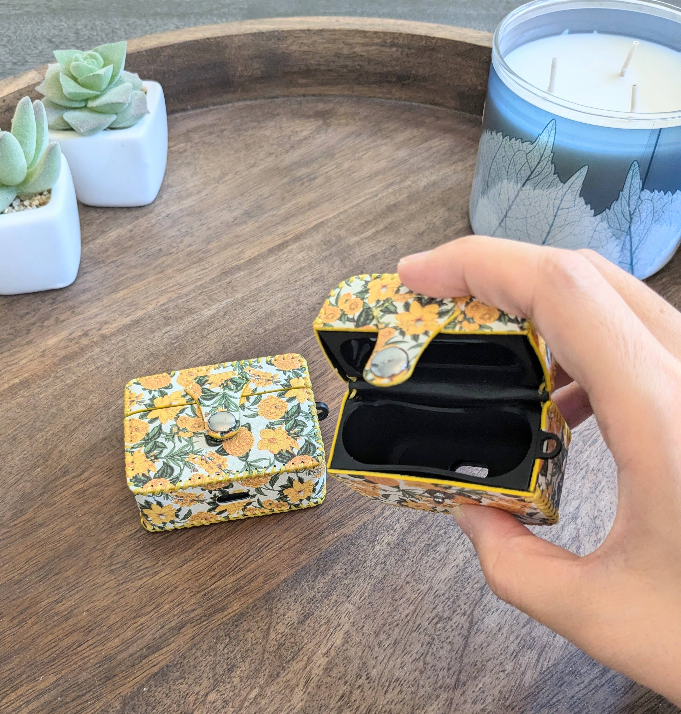 Cutepaws Phone Case - Wholesale Earphone/Headphone Case - Unisex - Cute Yellow Floral AirPods Case for Pro/Pro2 and 3rd Gen1