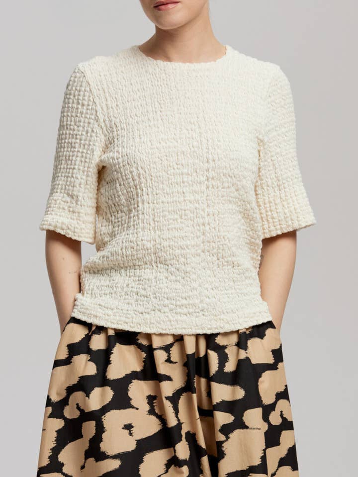 Lupe Top // Cotton Jacquard Jersey for wholesale by ASME STUDIOS