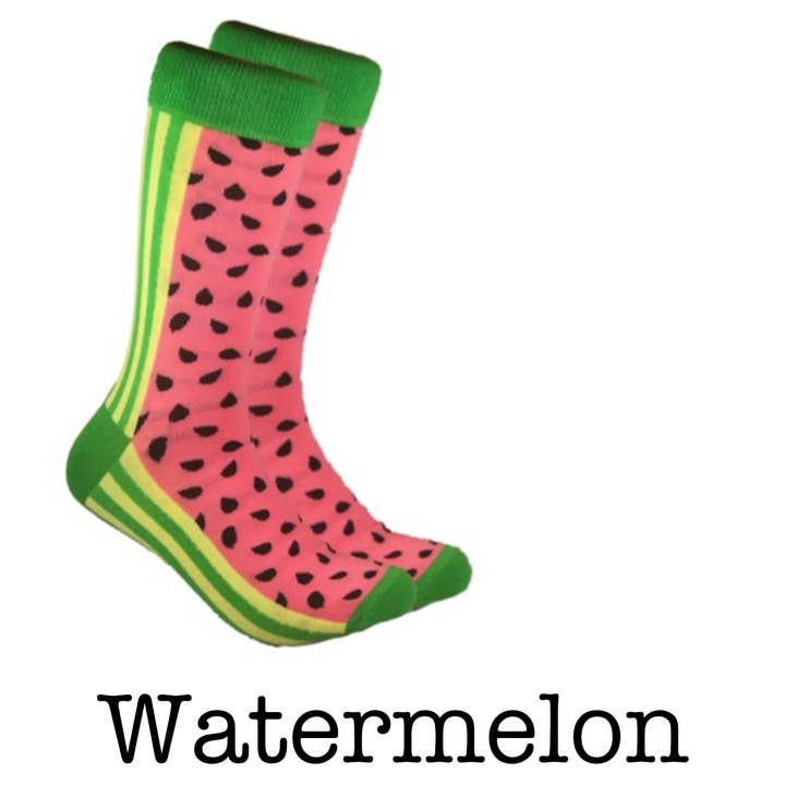 Threaded Pear - Wholesale Socks - Men's - cRAZY sockS Watermelon