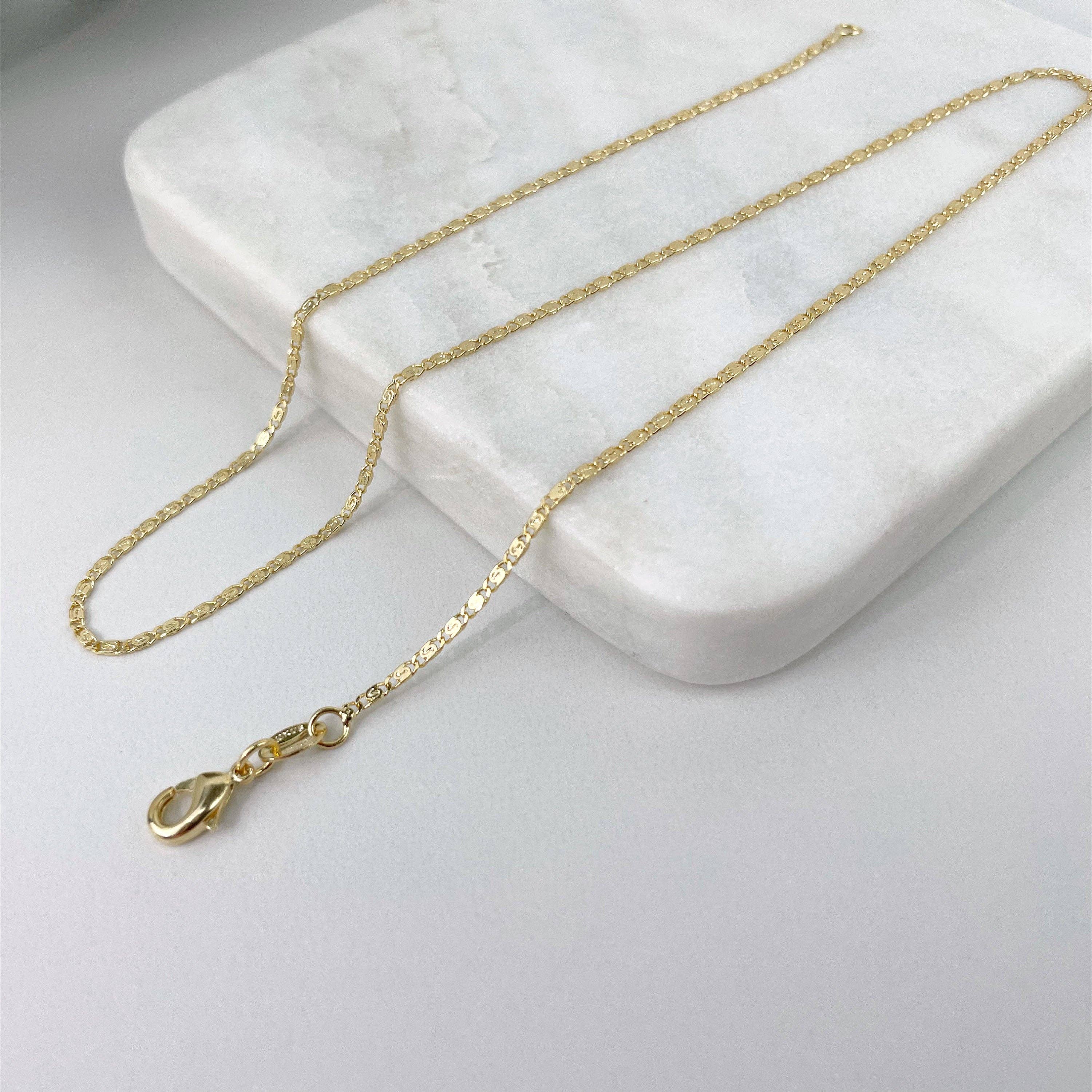 Luxus Accessories - Vendita all'ingrosso Collane a catena e maglie - Catena a maglie di ancoraggio Mariner riempita in oro 18K6