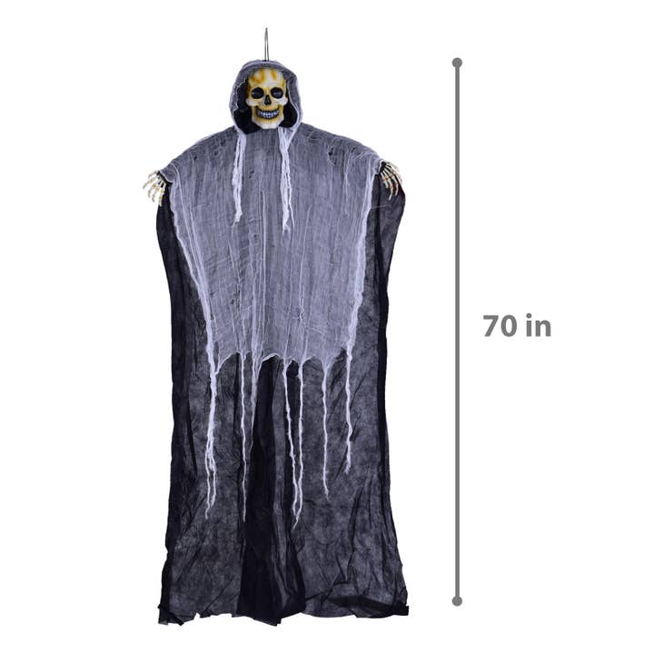 Fun Little Toys – wholesale Outdoor ornament/decor – 70” Halloween Hanging Ghost Outdoor Decoration1