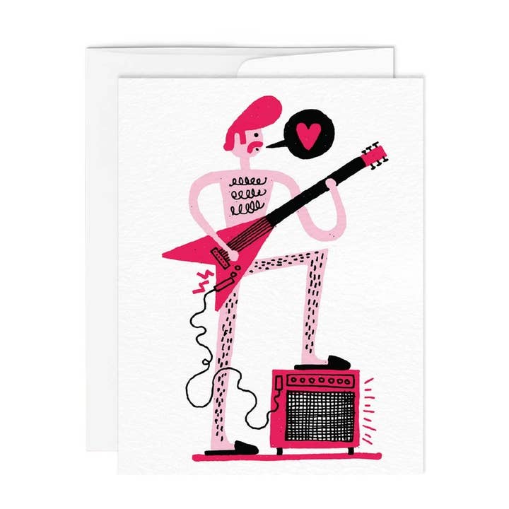 CHANTEUR DE POMME — Carte de vœux pour la vente par Paperole