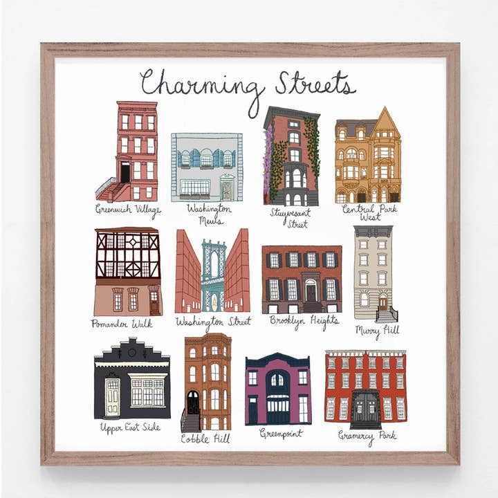 Charming Streets NYC Impressão por atacado de London Block by Block