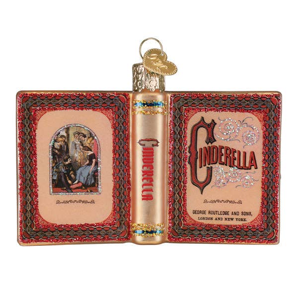 Old World Christmas - Wholesale Ornament - Cinderella Book Ornament2