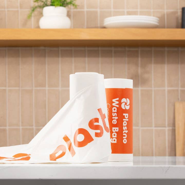 Plastno - Wholesale Trashcan/Trash Bin - Compostable Trash Bags 13 Gallon (30 Bags)2