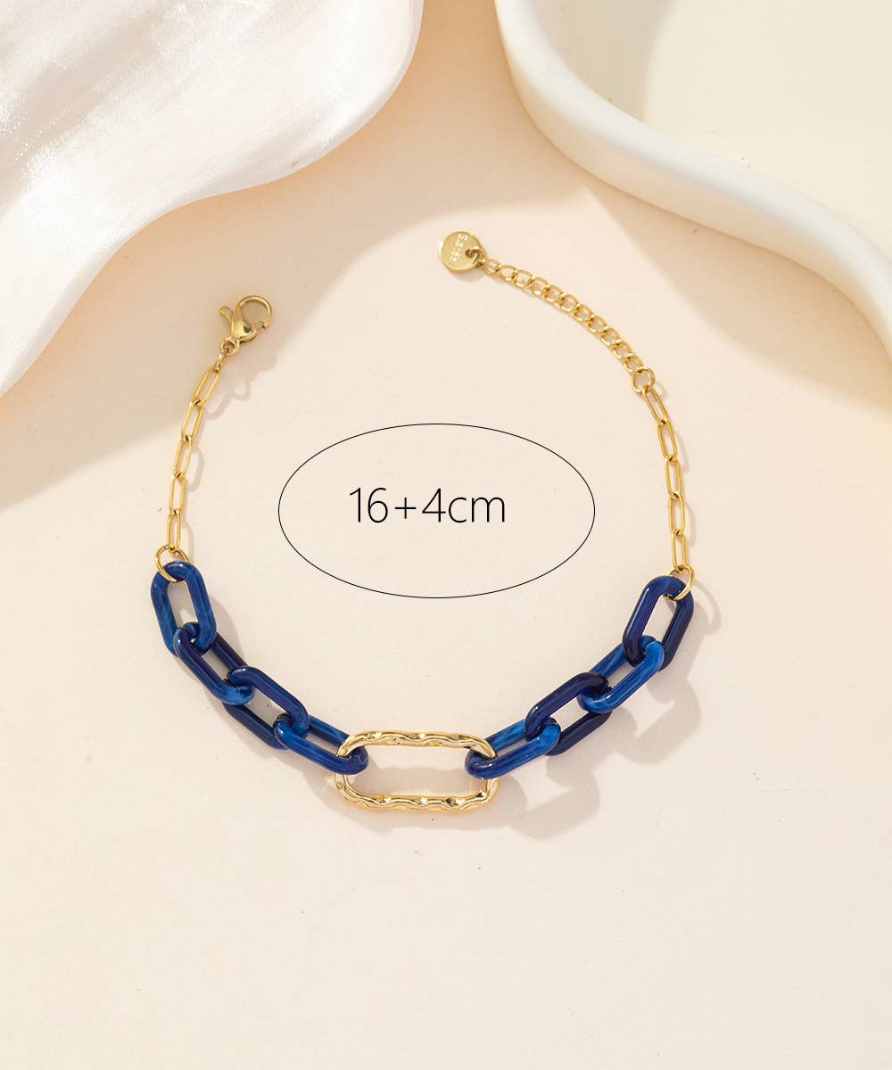 Blossom bijoux - Wholesale Link & Chain Bracelet - 24BRA006 Stainless Steel Bracelet