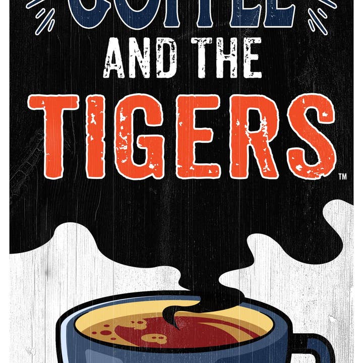 Auburn I Run On Coffee 6x12 for wholesale by Fan Creations