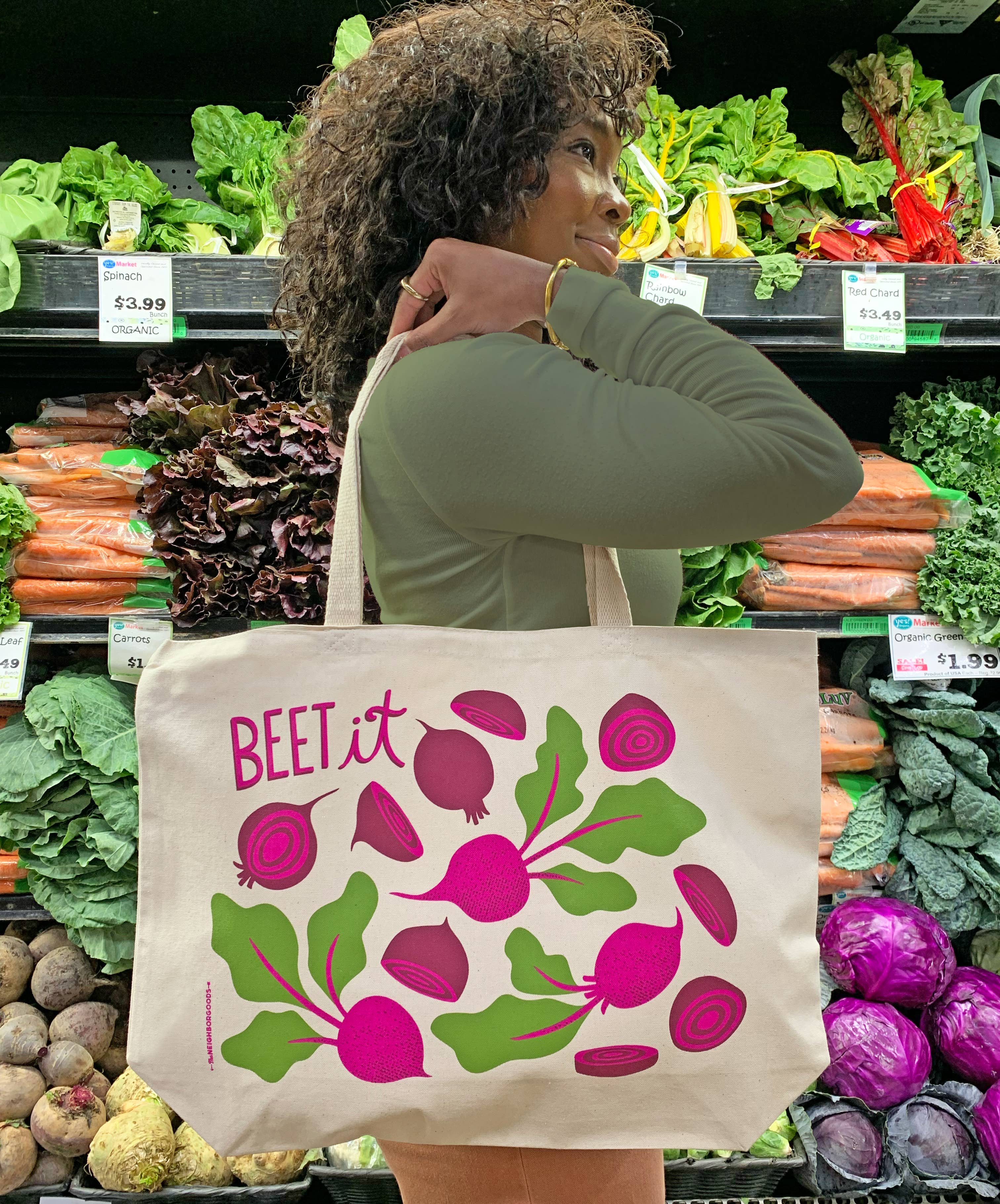 The Neighborgoods – Sacola - Unissexo por atacado – Sacola de beterraba1