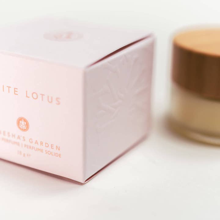 Between Heaven & Earth Mfg. - Wholesale Solid Perfume - Ganesha's Garden White Lotus Solid Perfume2