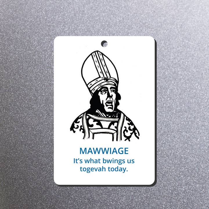 Design Corner – Großhandel Grußkarten für den Alltag – Princess Bride Mawwiage Priest Karte2