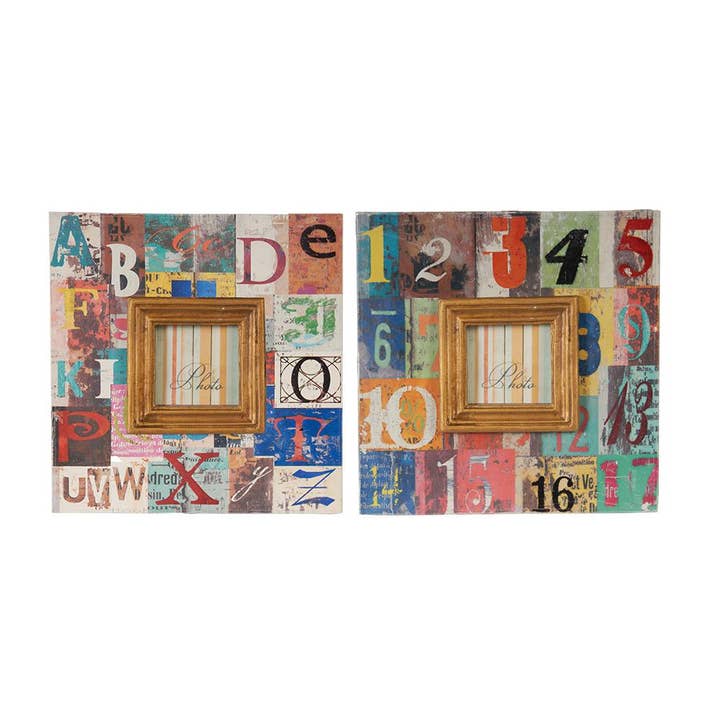 A&B Home Group Inc. - Wholesale Picture frame - S/2 6.5x6.5" Photo Frame 3x3" Opening 12S/CTN