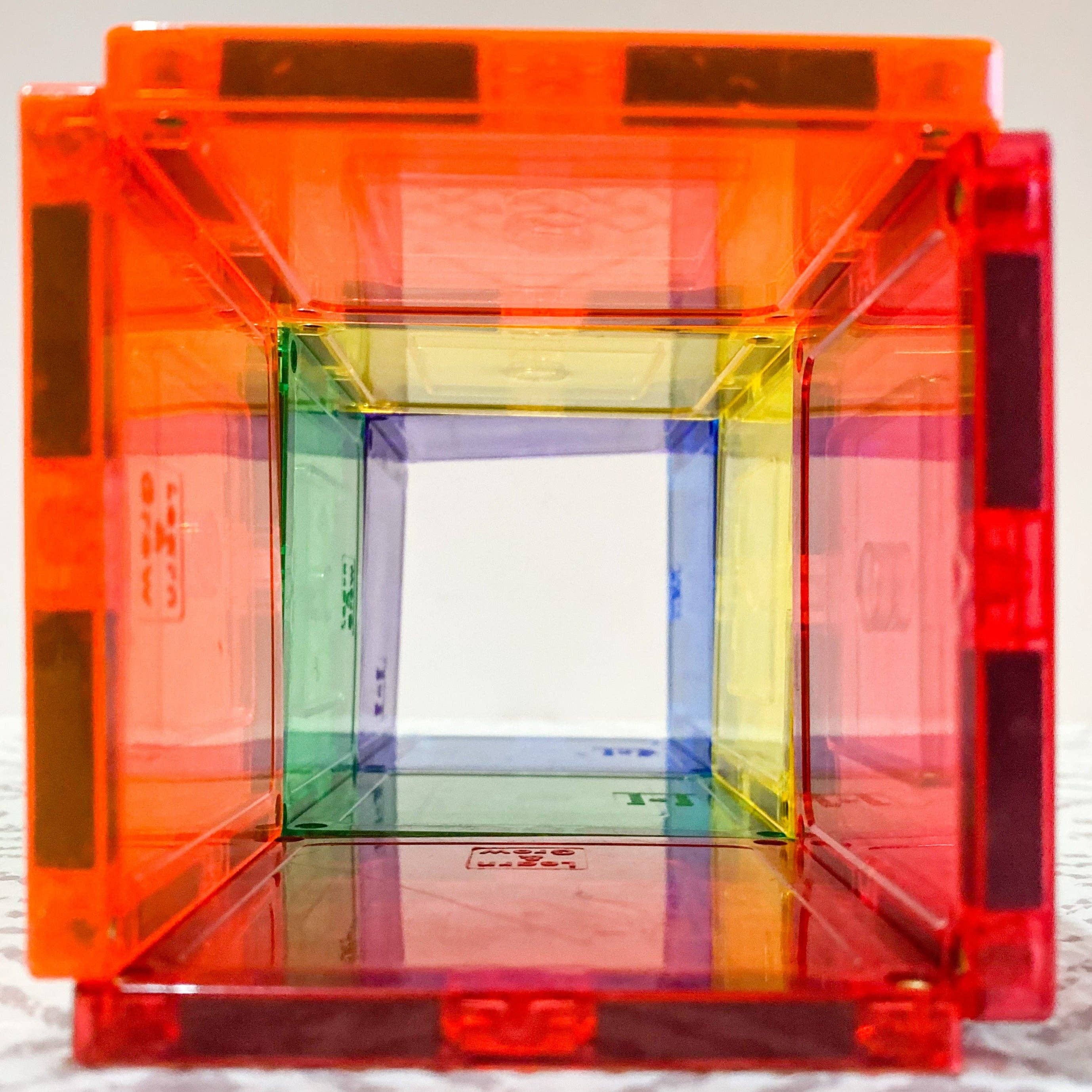 Learn and Grow Toys - Vente Jeu construction – enfant - Learn & Grow - Pack de 36 petites tuiles magnétiques carrées10