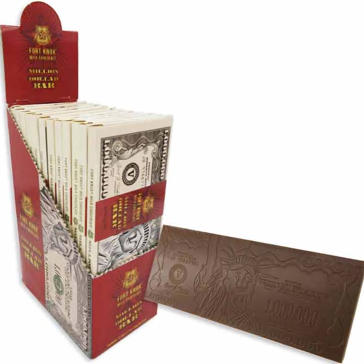 Majestic Wholesale - Wholesale Chocolate bar - Fort Knox Million Dollar Chocolate Bar 2oz (12ct)1