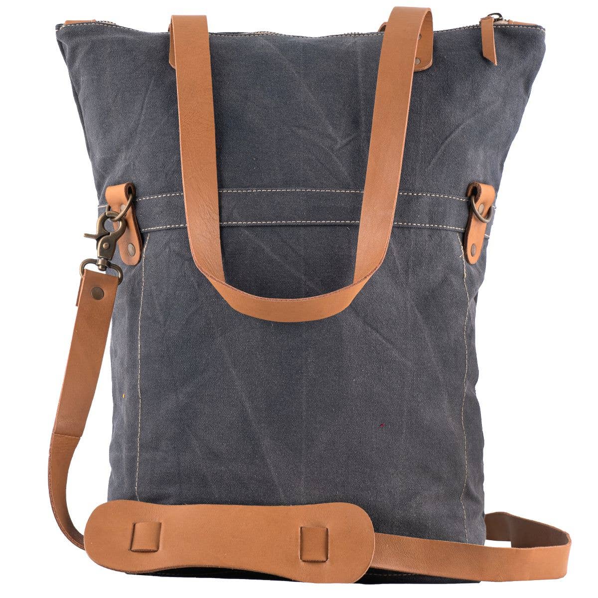 Sixtease Bags USA – Großhandel Tragetasche – Damen – Canvas Leder Damen Tragetasche - Grau2