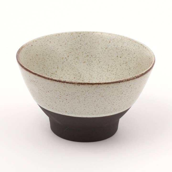 LAKOLE - Vendita all'ingrosso Ciotola - Ciotola per riso Mino Ware Black Soil Classic Bianca0