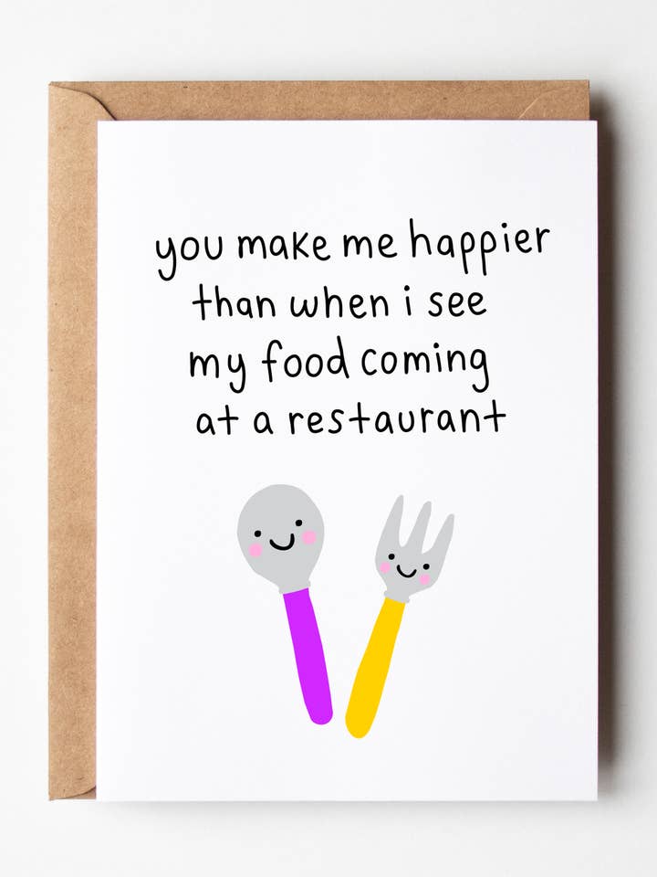 Glücklicher als wenn ich mein Essen in einem Restaurant kommen sehe für den Großhandel von Friends of Henry Paper Co