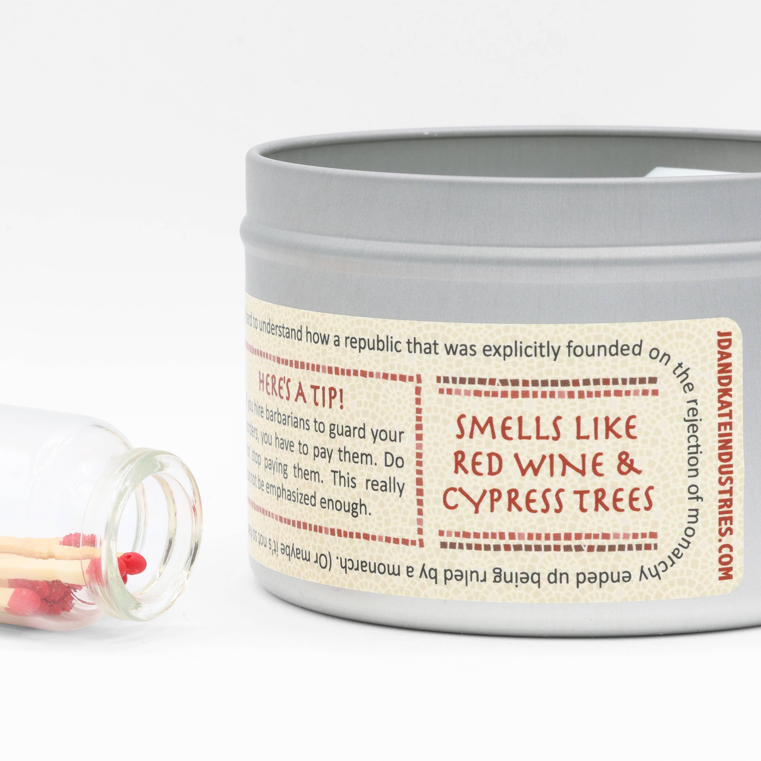 JD and Kate Industries - Vendita all'ingrosso Candele da viaggio - Candela Profumata Caduta di Roma6