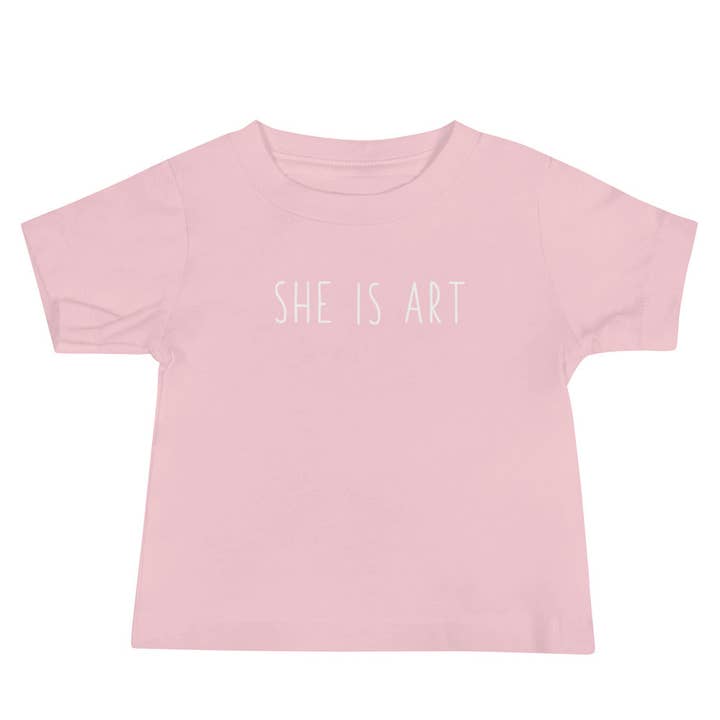 T-shirt She Is Art (Bébé) pour la vente par Cool Cub Closet
