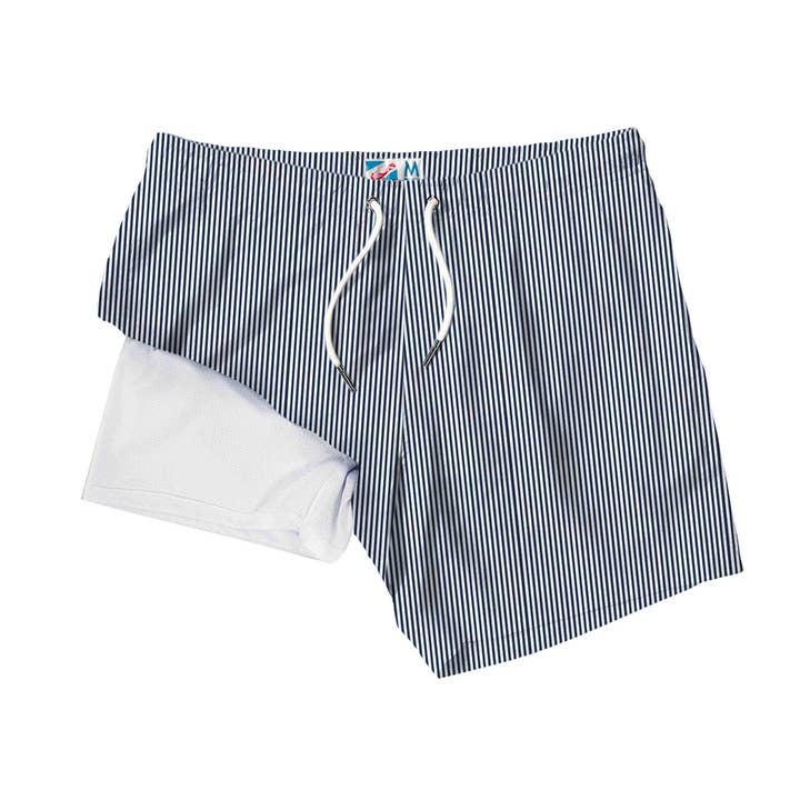 Marine - Seersucker avec doublure pour la vente par Bermies