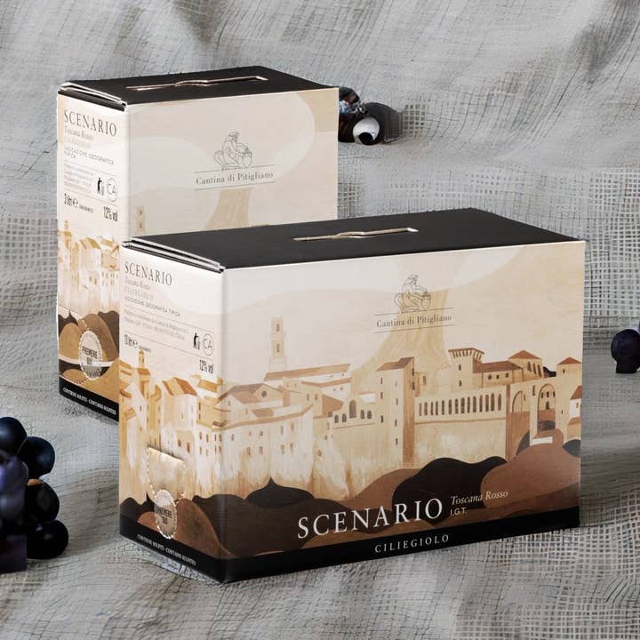Scenario Rosso i.g.t Bag in box 10l Cantina di Pitigliano pour la vente par Passione Toscana