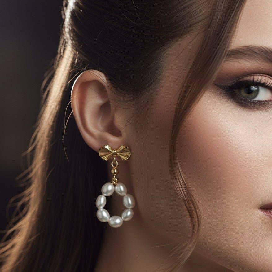 OE! - Wholesale Dangle Earrings - BOW KISS- orecchini0