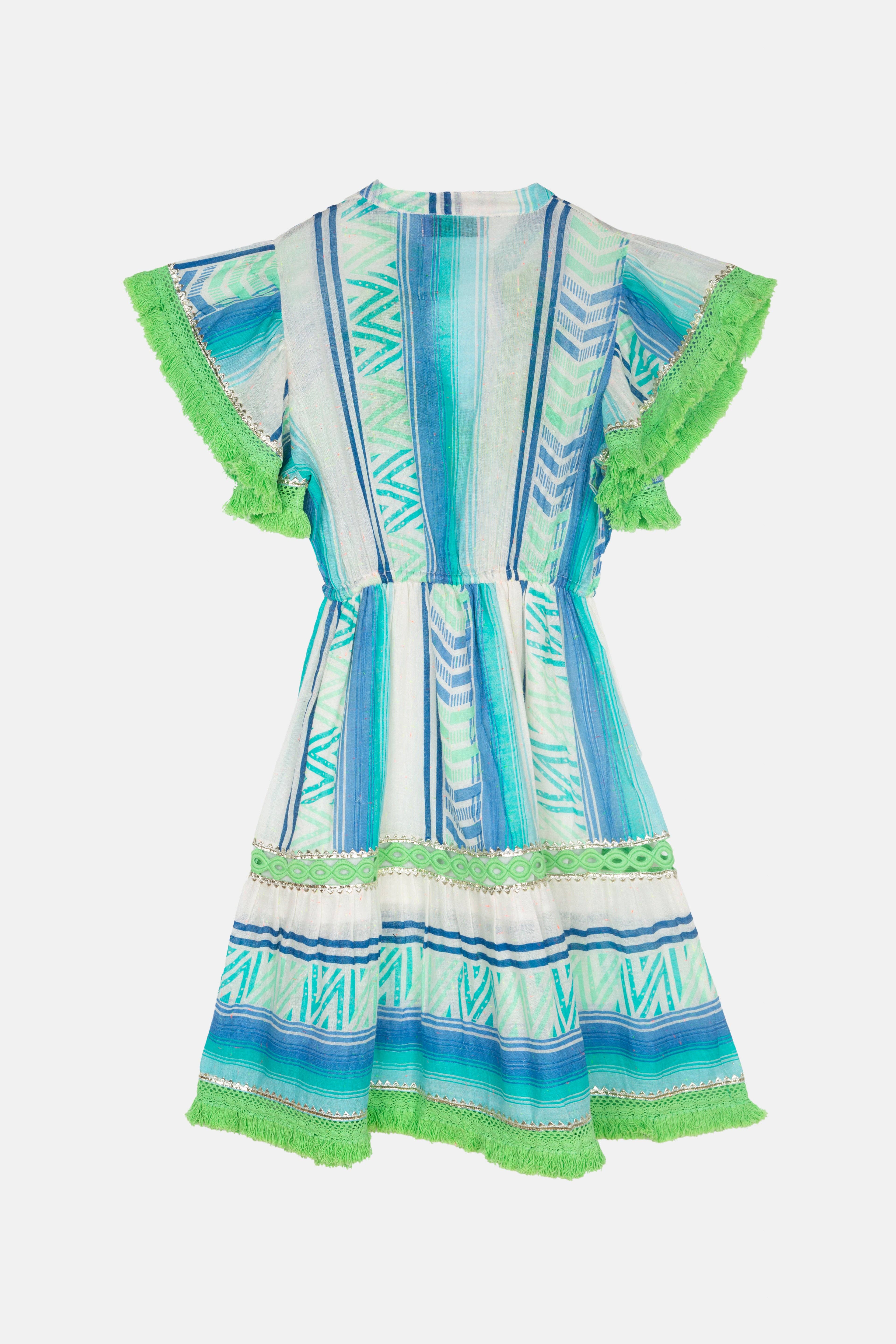 Piti Cuiti - Wholesale Dress - Women's - FRIDA AQUA SHORT DRESS5