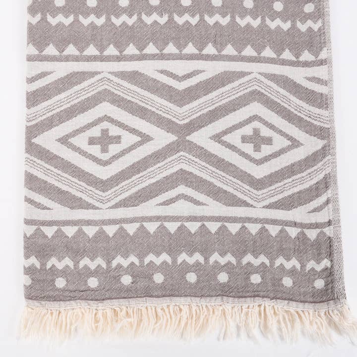 Organic Turkish Towels - Wholesale Hand Towel - Hand Towel, Elegant Aztec Patterned Towel3