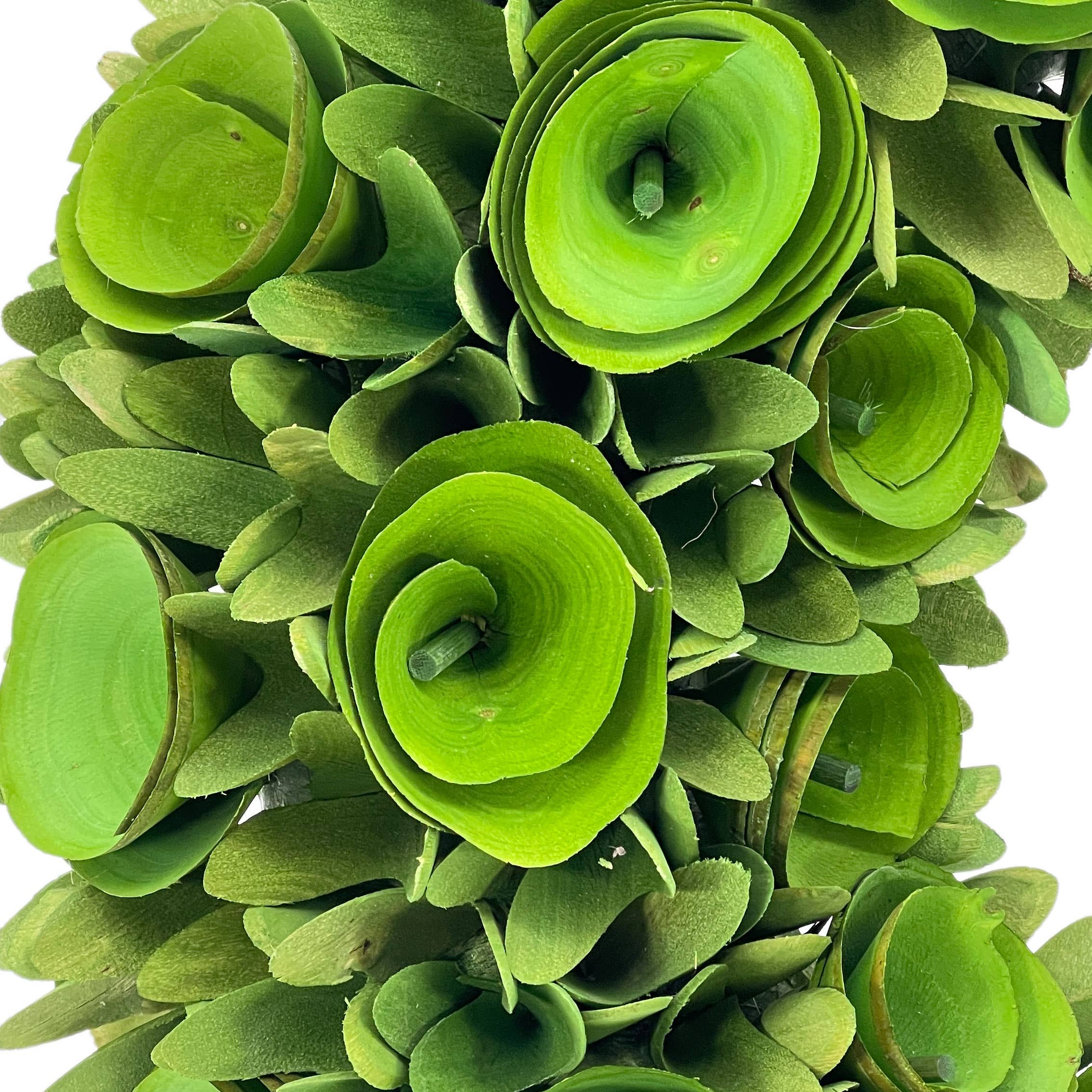 Galt International Company - Wholesale Wreath - 18" Round Woodchip Rose Wreath7