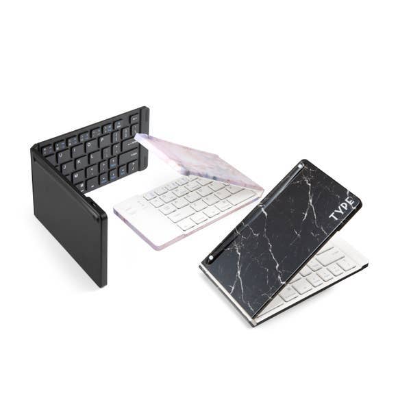 FashionIt - Wholesale Keyboard - Type Wireless Foldable Bluetooth Keyboard - Matte Black2