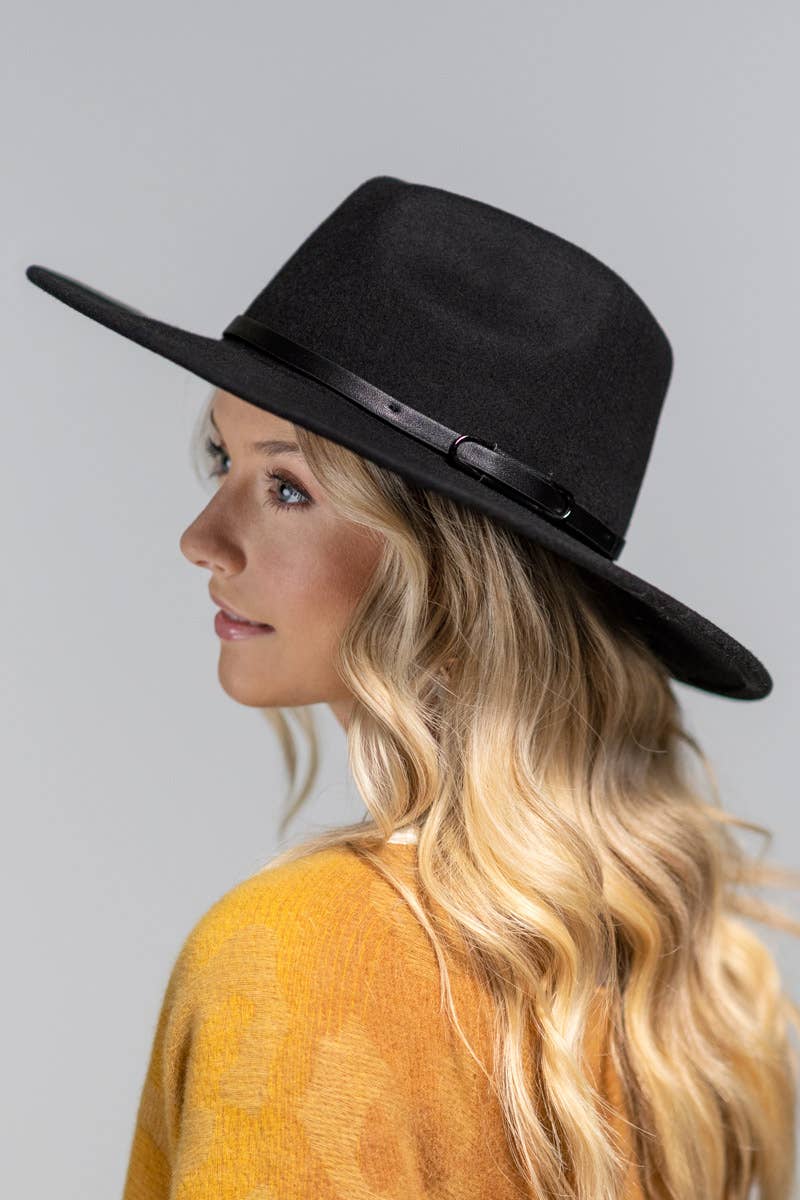 Urbanista - Wholesale Fedora - Women's - 100% Wool Leather Trim Panama Hat6