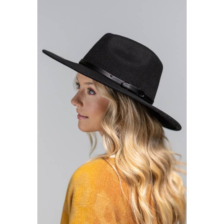 Urbanista - Wholesale Fedora - Women's - 100% Wool Leather Trim Panama Hat6