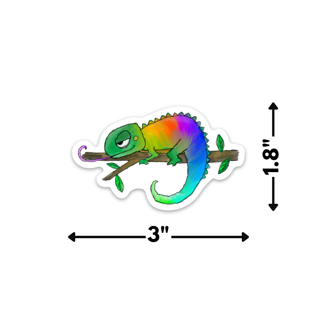 Kevin & Kaia – wholesale Sticker – Chameleon - Sticker1
