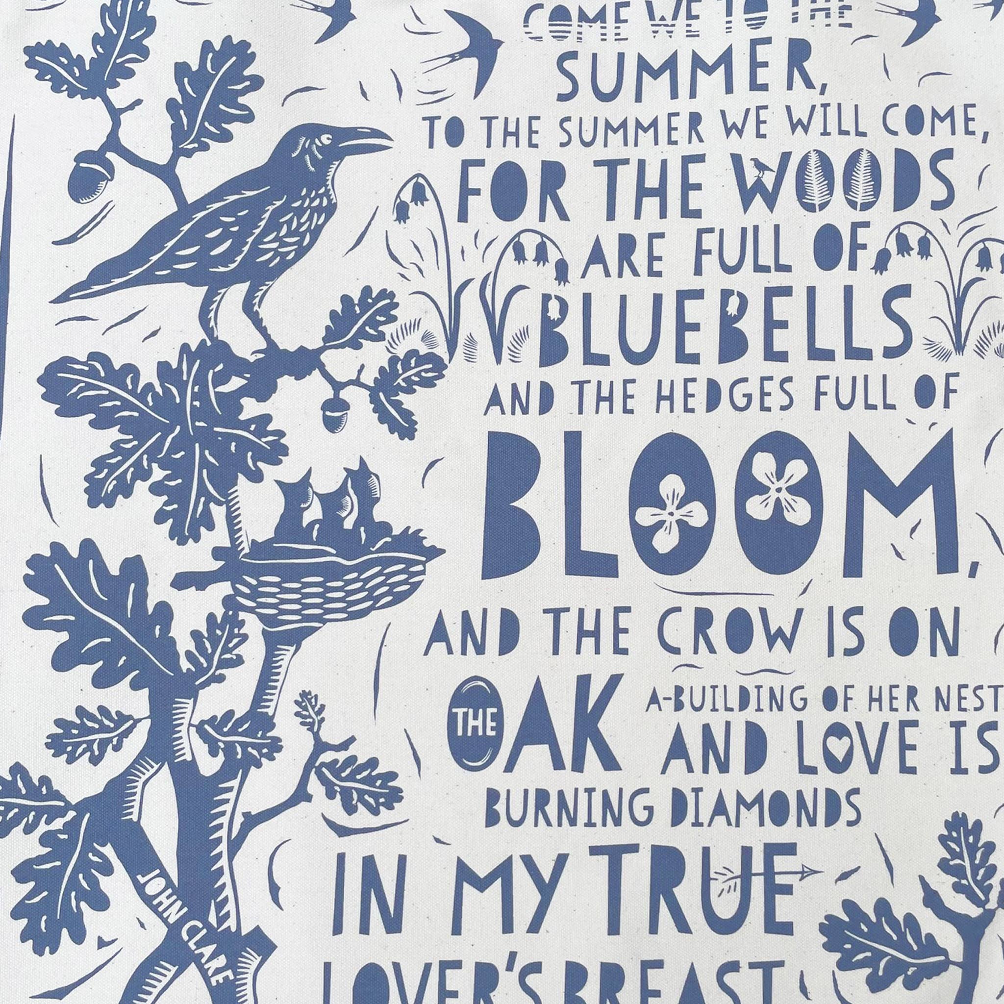 A Blackbird Sang – wholesale Tote bag – Unisex – Bag - Come we to the Summer - John Clare2