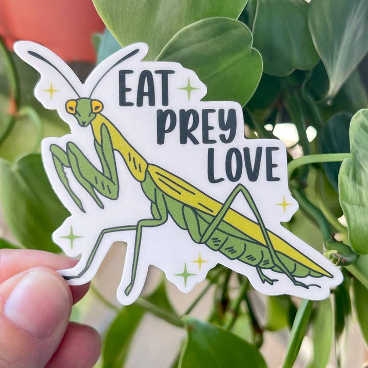 Eat Prey Love sticker for wholesale by Thanks, Capitalism!