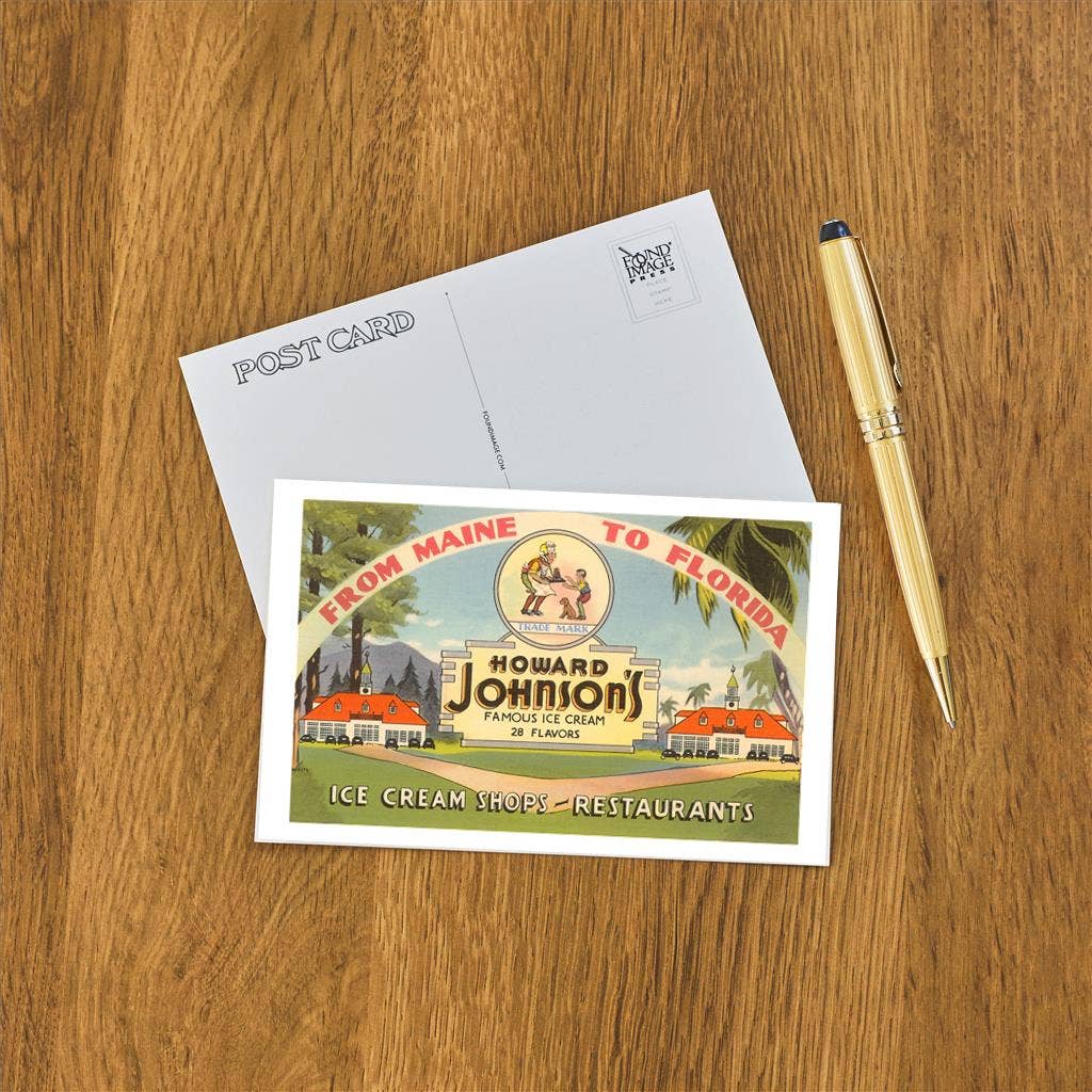 Found Image Press - Wholesale Postcard - Postcard RS-57 Ad for Howard Johnson's1