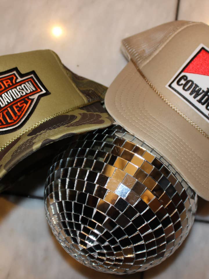 Harley Camo Trucker Hat for wholesale by 920 Threads
