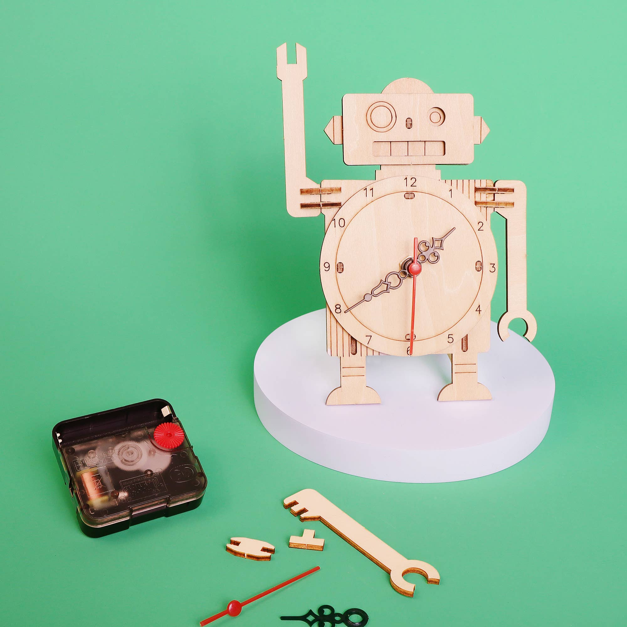 Kitsville – Großhandel Bastelset – Kinder – Roboter-Uhr-DIY-Kit, pädagogisches STEM-Spielzeug für Kinder, Bastelset1