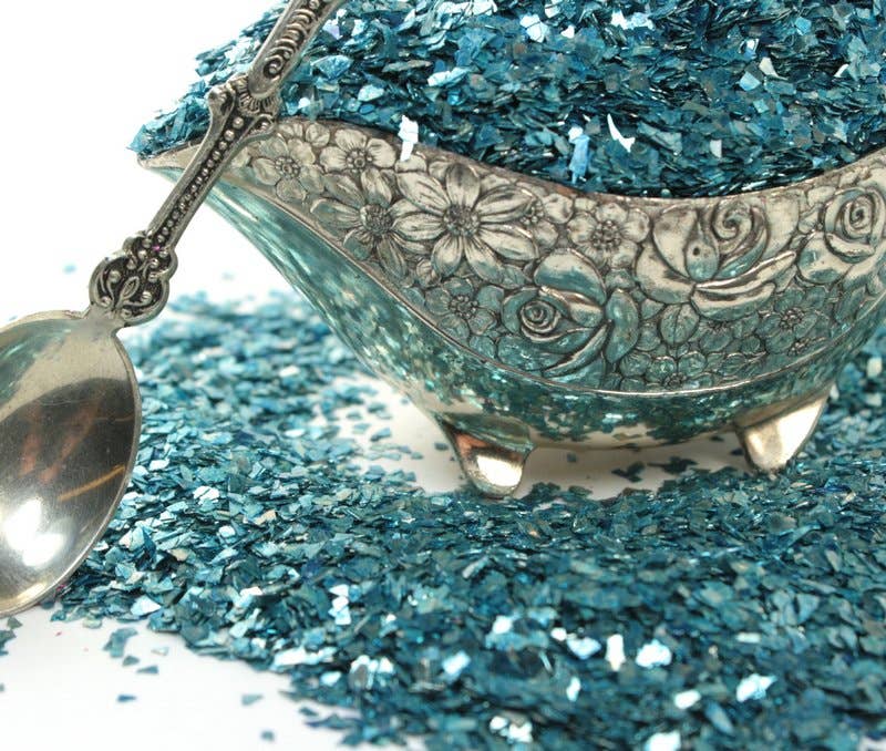 Light Blue German Glass Glitter - Real Super Shard Glitter for wholesale on Faire6