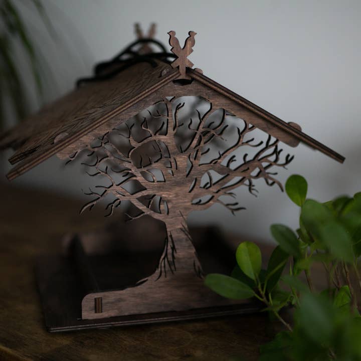 PromiDesign - Wholesale Bird Feeder - Wooden bird feeder "Oak Tree"6