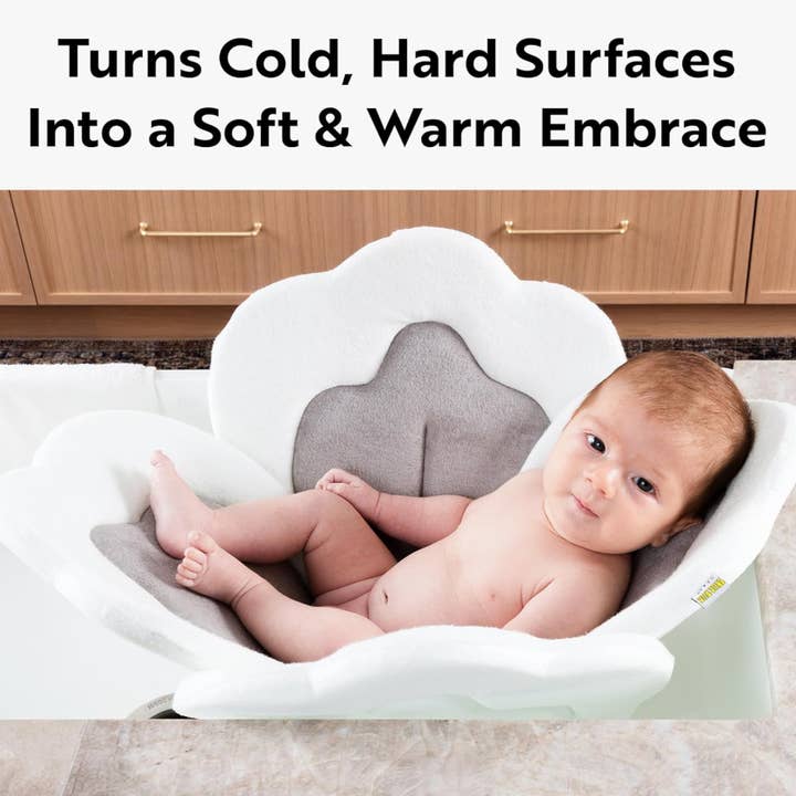 Snug Bug Gear - Vente Baignoire pour bébé – enfant et bébé - Ensemble de voyage 5 pièces avec coussin fleur de bain pour bébé bio5